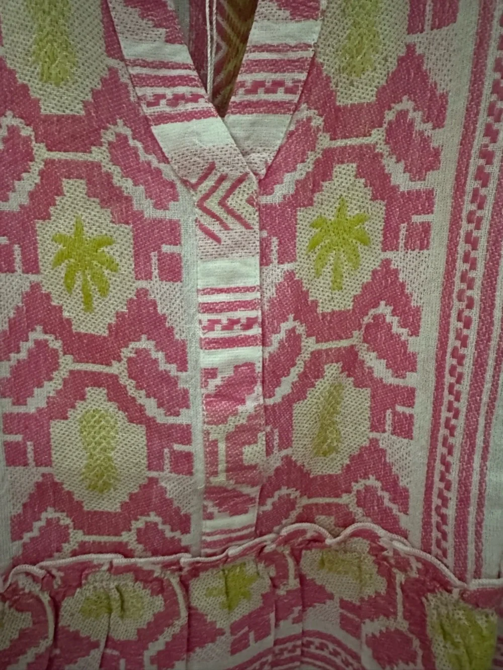 Mud Pie, Jacquard Woven Top, 100% Cotton Sz S NWT